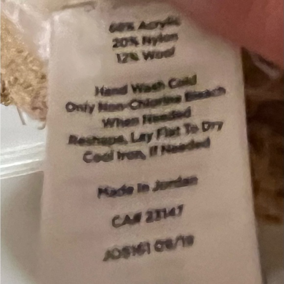 Talbots beige and white striped sweater size large - Picture 6 of 6